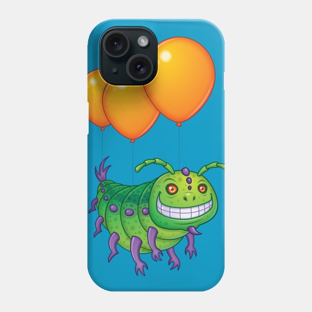 Impatient Caterpillar Phone Case by fizzgig