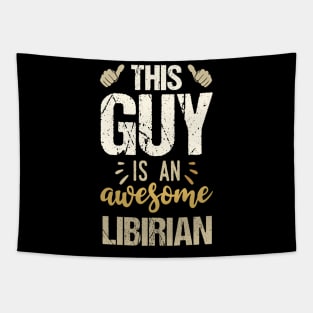 This Guy Is An Awesome Librarian Tapestry