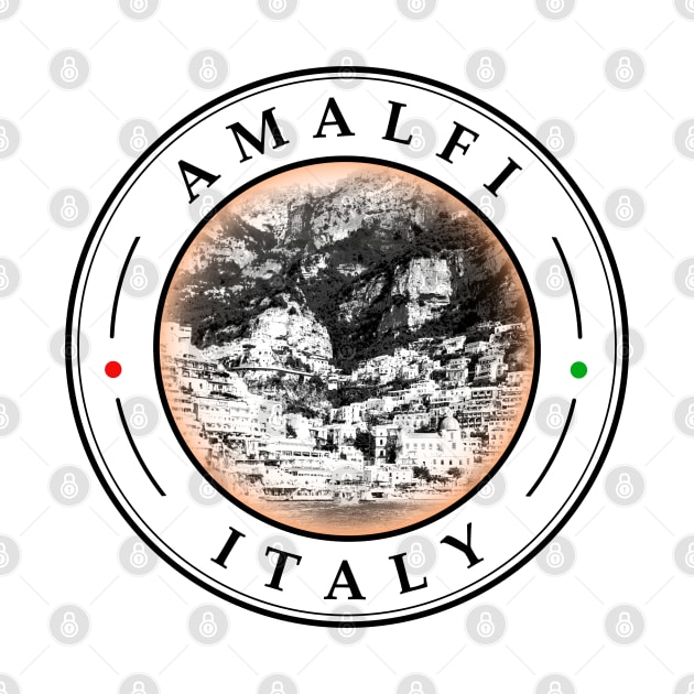 Amalfi Italy - circular design by AnturoDesign