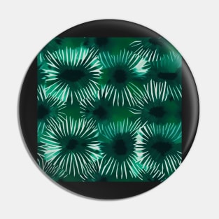 Green Shibori Print Pin