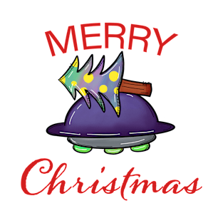 ufo christmas tree T-Shirt