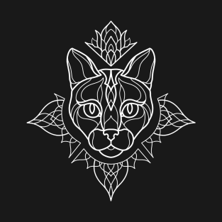 Linework cat design T-Shirt