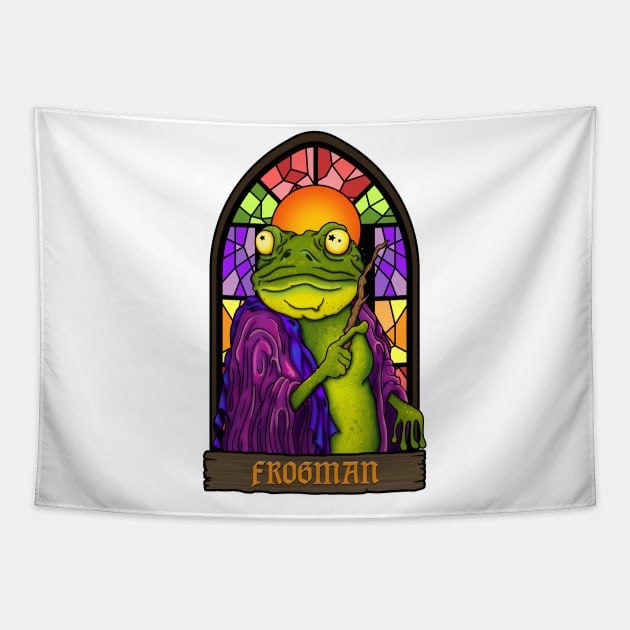 loveland frogman Tapestry by Holly Who Art