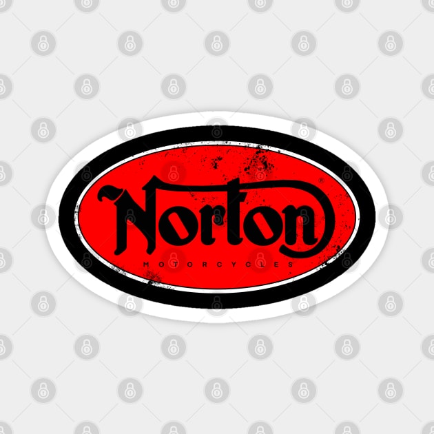 norton motorcycle t shirt Magnet by Allotaink