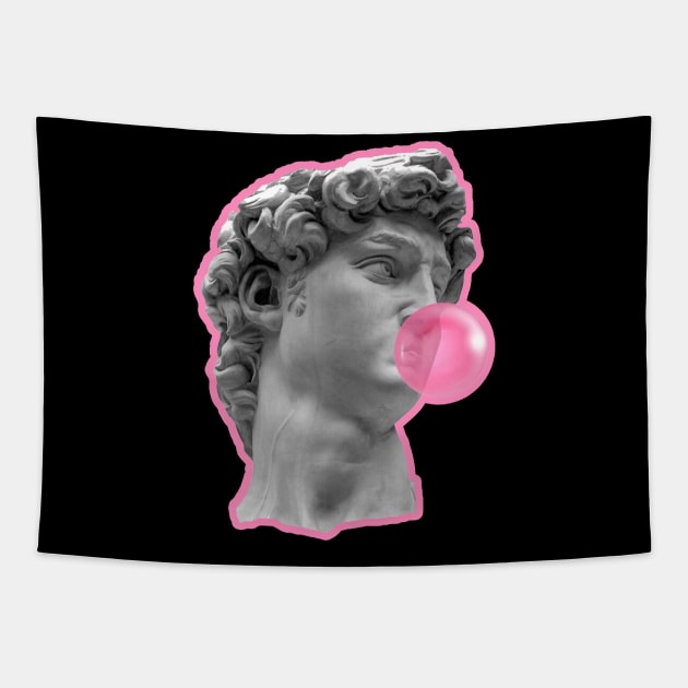 Michelangelo with gum Tapestry by Print&fun