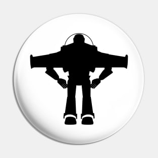 Space Ranger Silhouette II Pin