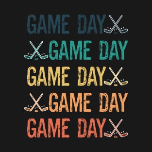 Funny Hockey Lovers Fan Player Team Coach Retro Game Day T-Shirt