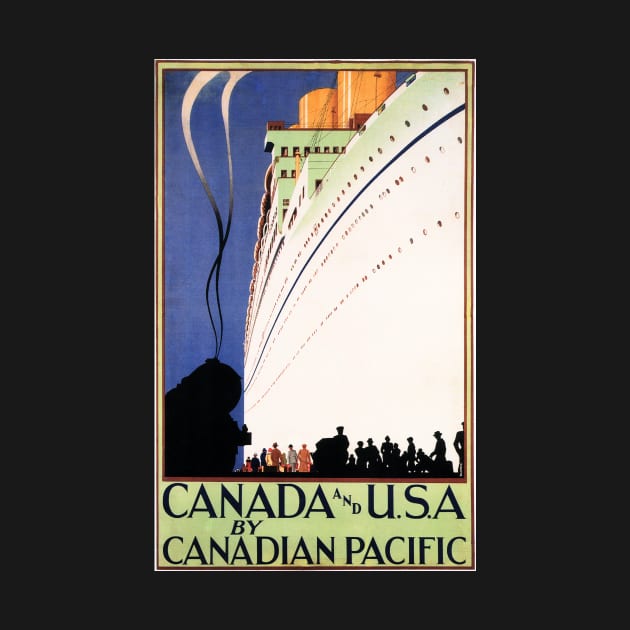 Canada and USA Cruises by Sea Steamship Vintage Travel by vintageposters