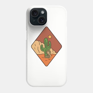 Desert Landscape Doodle Phone Case