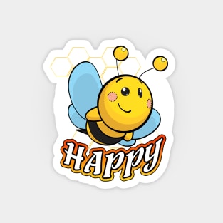 Bee Happy Pun Magnet