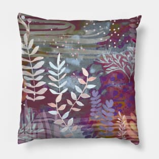 Ocean Song Pink Purple Amethyst Pillow