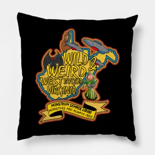 Wild & Weird Monsters WV Day Edition Pillow