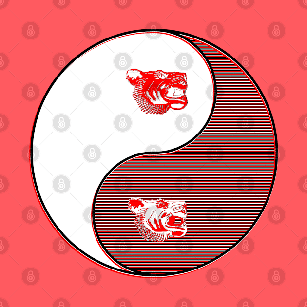 yin yang balance harmony design eastern philosophy tiger by 4rpixs