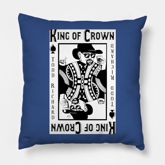 KING OF CROWN -Cool Playing Card Design Pillow by toddrichard1