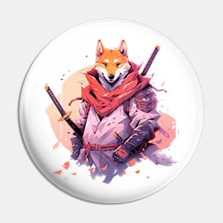 samurai fox Pin