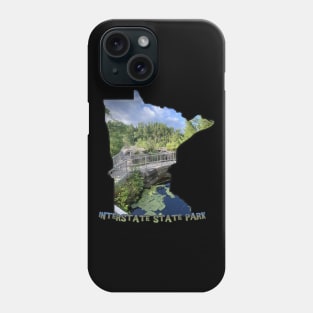 Minnesota State Outline (Interstate State Park) Phone Case