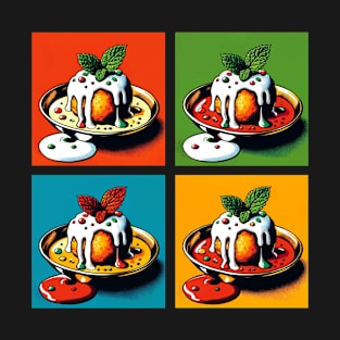 Pop Dahi Vada Art - Retro Indian Food T-Shirt