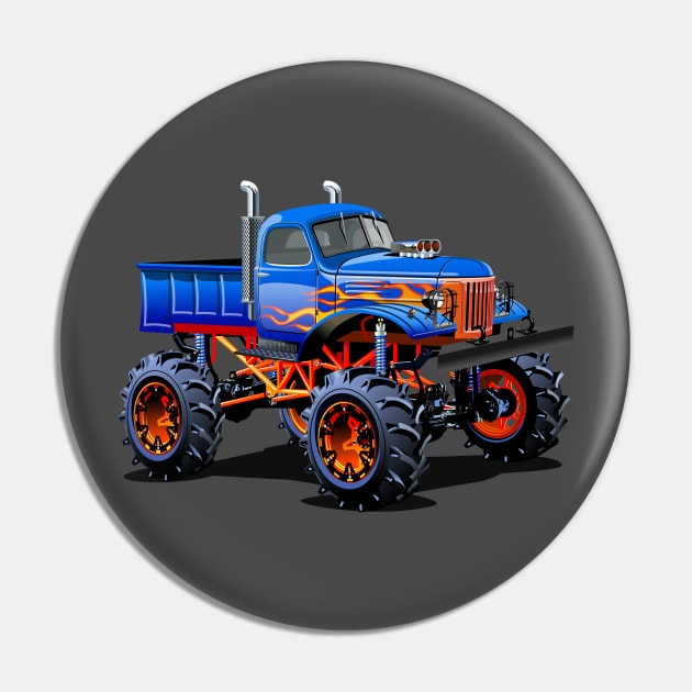 Cartoon monster truck Pin by Mechanik