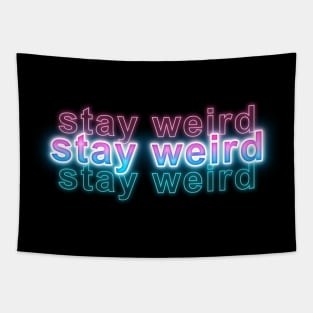 Stay Weird Tapestry