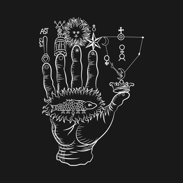 Alchemist Hand Symbol Alchemy by QQdesigns