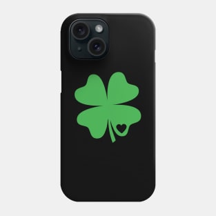 St Patricks Day Shirt Women Irish Green Clover Heart Phone Case