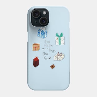 Merry Christmas and a Happy New Year Phone Case