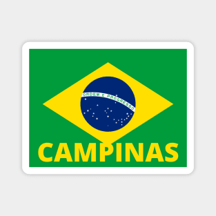 Campinas City in Brazilian Flag Magnet