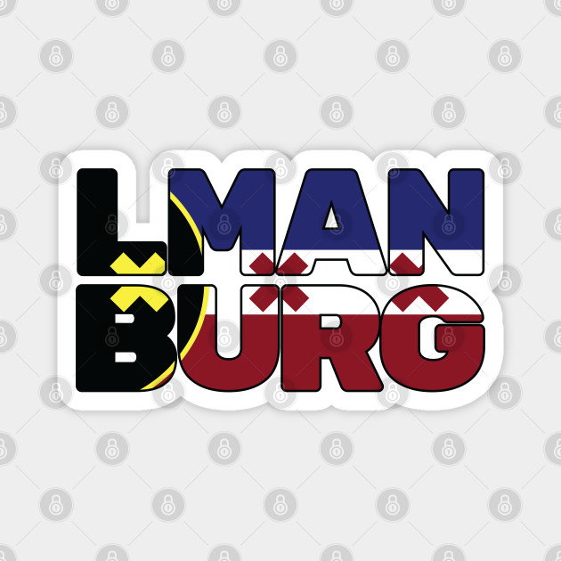 Lmanburg Flag Text Lmanburg Magnet Teepublic Tommyinnit new revolution lmanberg skin without hat. teepublic