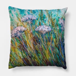 Wild flowers field Pillow