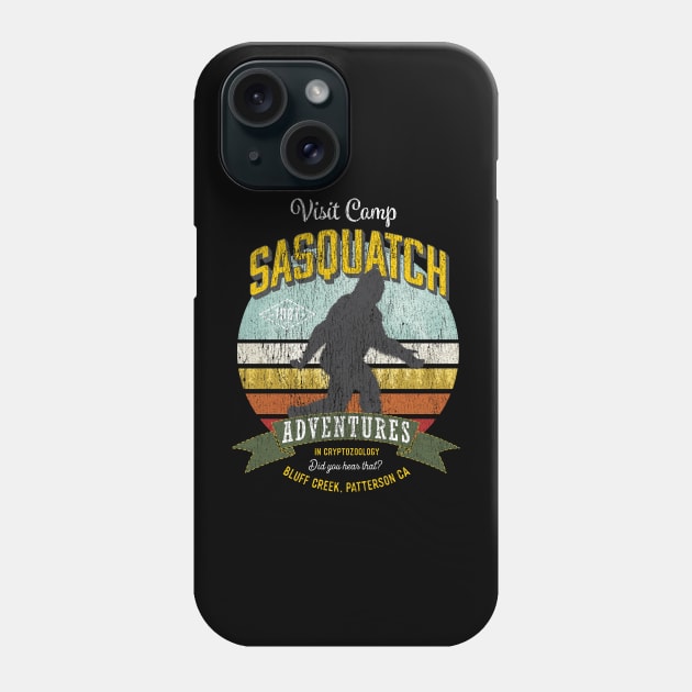 Visit Camp Sasquatch - Funny Big Foot TDesign Phone Case by Vector Deluxe