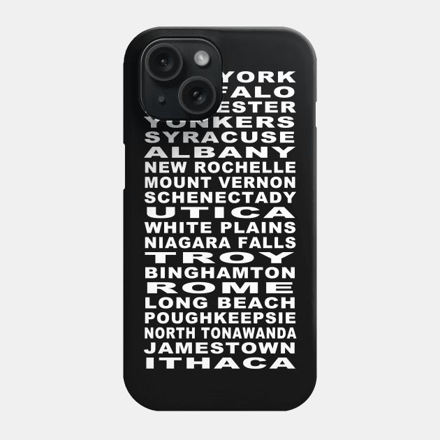 New York Cities Bus Roll Phone Case by RockettGraph1cs