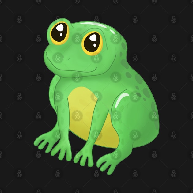 Cute Green Frog by Purrfect