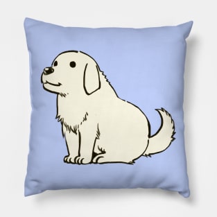 I draw chiyo chan's white dog tadakichi-san / azumanga daioh Pillow