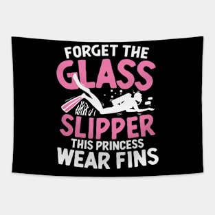 Forget The Glass Slipper This Princess Wear Fins Tapestry