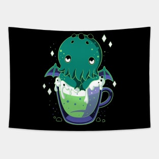 Cute Sea Monster Drink Tapestry