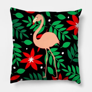 Tropical Flamingo Lovers Pillow