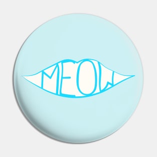 Meow - blue Pin