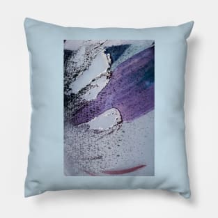 Gestural Enamels on Glass #2 Pillow