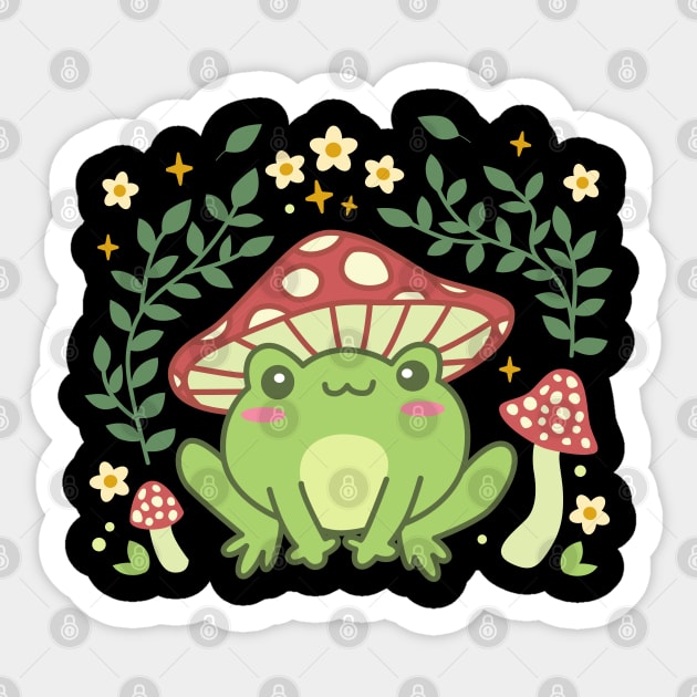 Kawaii adorable fairy core frog sticker pack | Sticker
