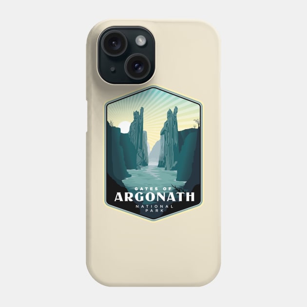 Gates of Argonath National Park Phone Case by MindsparkCreative