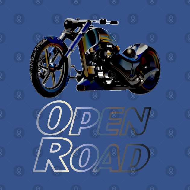 Motorbike Open Road Chopper by KZK101