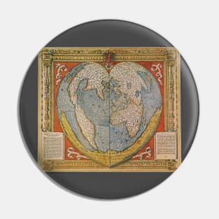 Antique Heart Shaped Map by Oronce Fine of the Dauphine, 1534 Pin