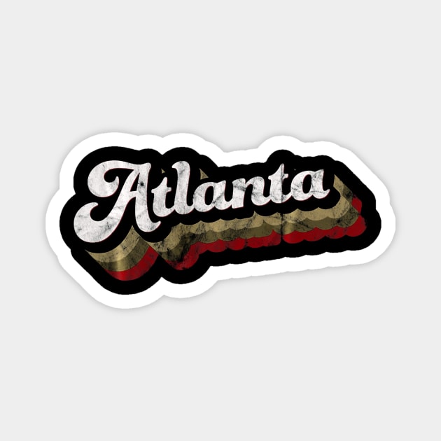 United Atlanta Soccer Original Design Baseball Retro Magnet by Chicu