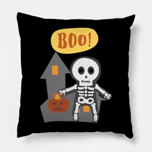 Skeleton Boo - Halloween Pillow