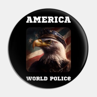 America - World Police Pin