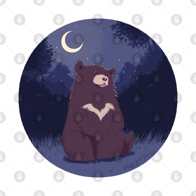 Night - Moon bear by iambirgitte