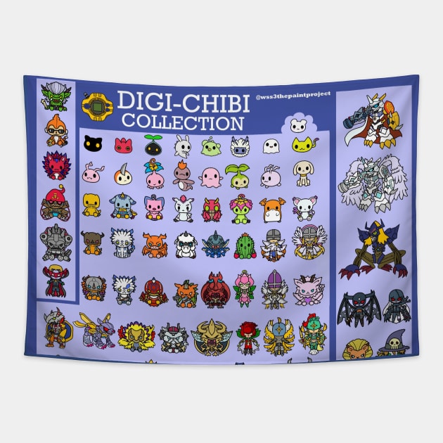 Digi Chibi Collection Tapestry by wss3