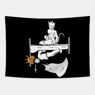 Demons Under the Bed T Shirt Tapestry