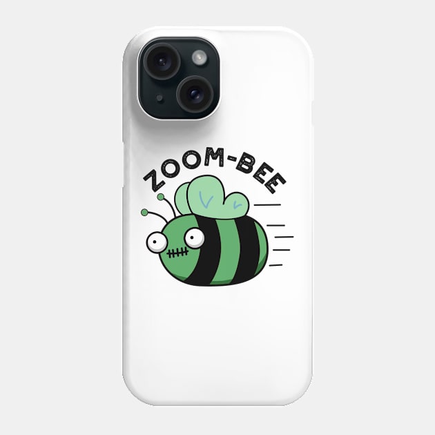 Zoom-bee Cute Halloween Zombie Bee Pun Phone Case by punnybone