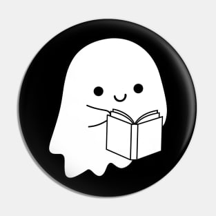 A book a day keeps reality away, Halloween, ghost Pin